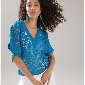 NWT White House Black Market V neck kimono top